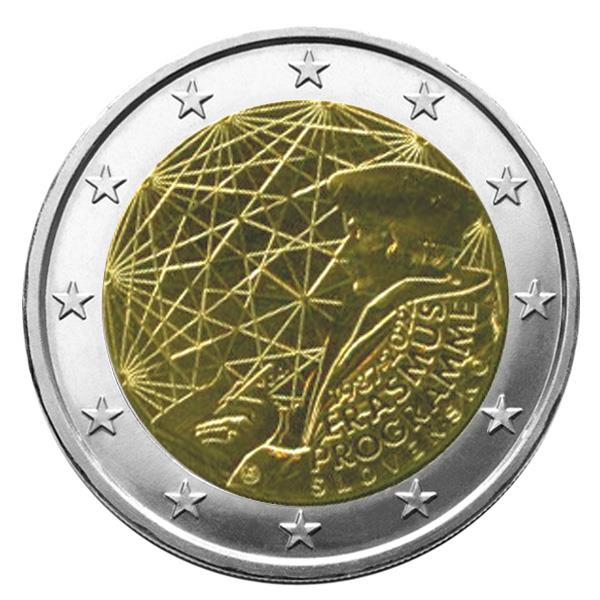 Pièce de 2€ commémorative 2022 : SLOVAQUIE (35 ans du programme ERASMUS)