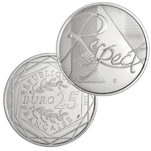 FRANCE : pièce de 5 euros argent Fraternité 2013