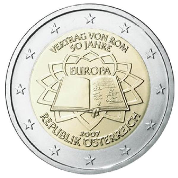 2 Euro Commemorative 2007 Autriche 50e Anniversaire Du Traité De