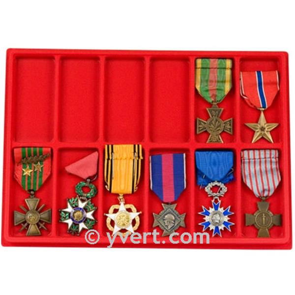 Grande boîte de présentation pour médailles – Cadre de présentation pour 16  médailles – Présentoir Parfait pour Les Militaires de Guerre, Les