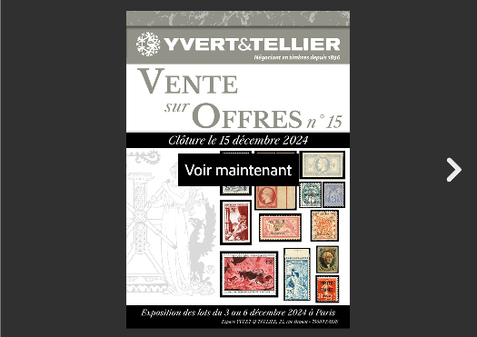 Consultation en ligne - Vente sur Offres n° 15 - YVERT ET TELLLIER -  Philatélie